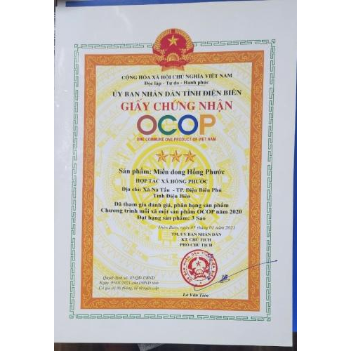 Giấy chứng nhân OCOP