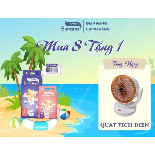 Tã dán Bimana Hàn Quốc size M (6 - 11kg)